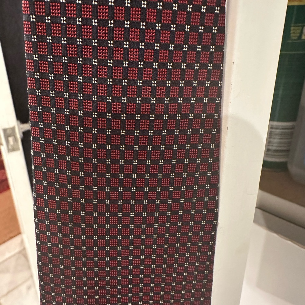 Red and Black Brooks Brothers checked tie